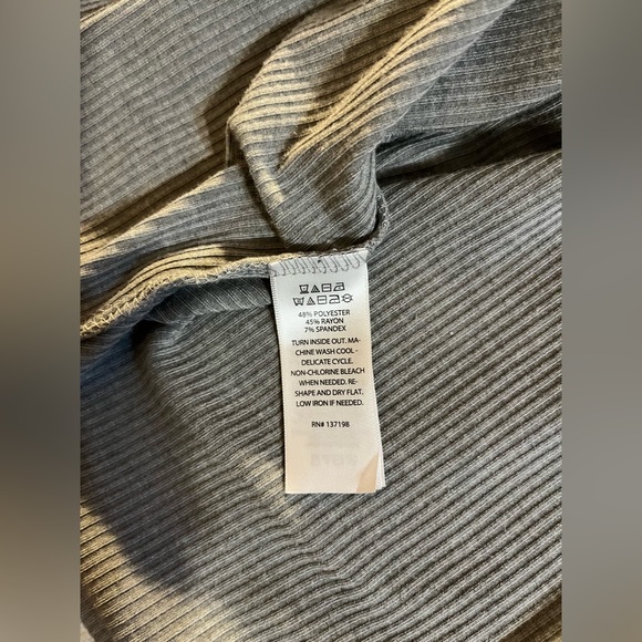 Rachel Zoe LA NY V-Neck Maxi Dress Adjustable Side Slit & Ruching Grey Size S - Picture 8 of 11